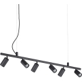 Ideal Lux - LED Chandelier on a string DYNAMITE 6xGU10/7W/230V CRI 90 black